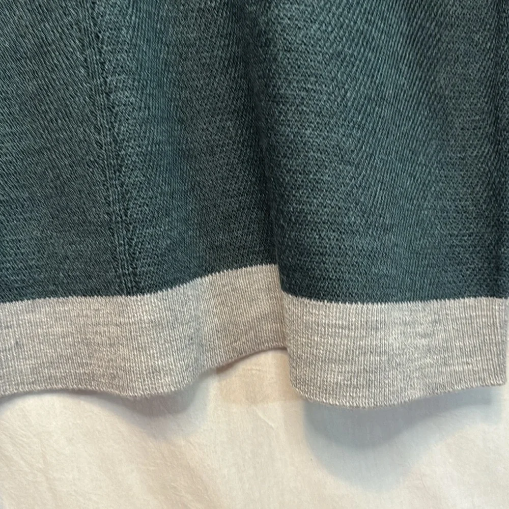 NWT Apartment 9 Men’s Green/Gray Merino Wool‎ Blend Crewneck Sweater in Size XL
